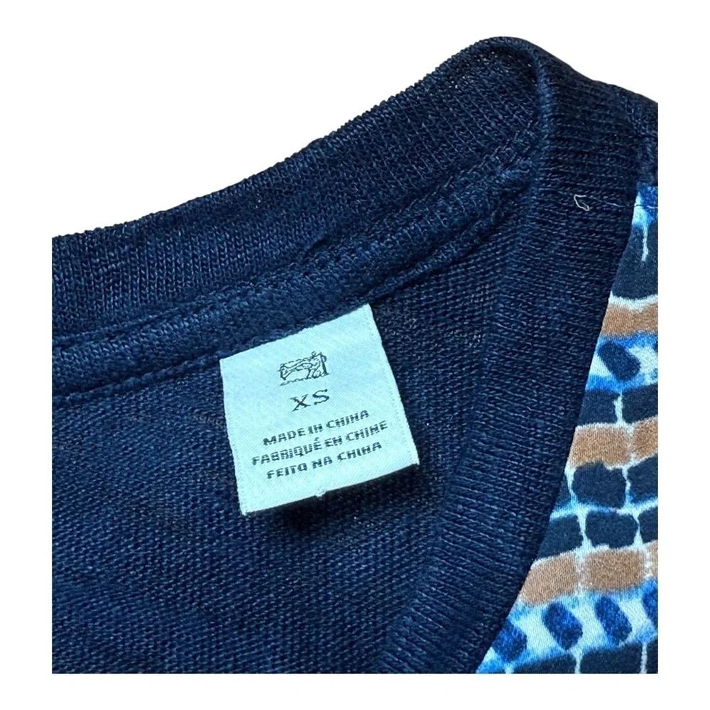 Scotch & Soda Maison Scotch Raffia Town Top XS Mixed Print Polyester Linen
